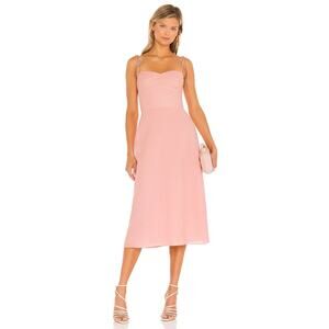 Amanda Uprichard X REVOLVE Cava Midi Dress in Blush S